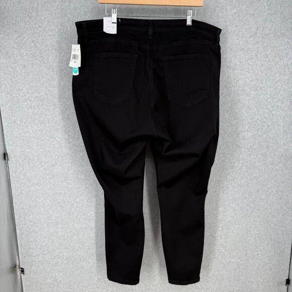 STS Blue Womens Ellie High Rise Skinny Jean Plus Size 22W Black Stretch NEW - Picture 3 of 14